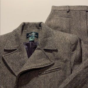 Rare ‘90s Ralph Lauren tweed skirt suit 6 NWT